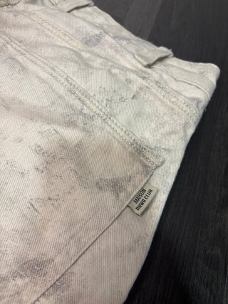 Zara Cargo Shorts Beige/Gris Desgastado