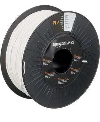 Filamento PLA Amazon Basics 1.75mm Blanco 1kg