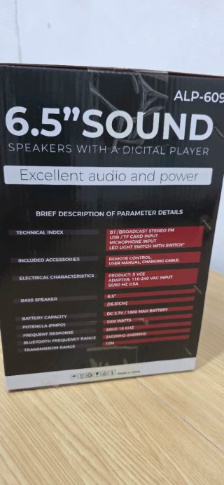 Altavoz Portátil ALP 6.5 Bluetooth