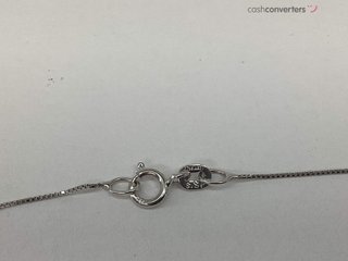 collar oro 18k con piedra con diamante 22cm