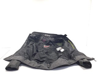 chaqueta motorista büse negro verde