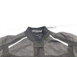 chaqueta motorista büse negro verde