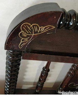 Cama Antigua Madera Torneada 1950