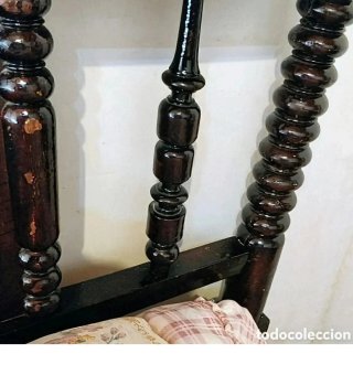 Cama Antigua Madera Torneada 1950