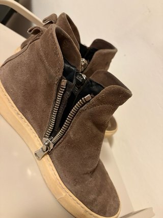 Stivaletti donna in pelle marrone