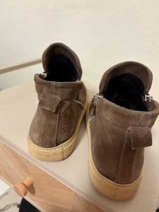 Stivaletti donna in pelle marrone