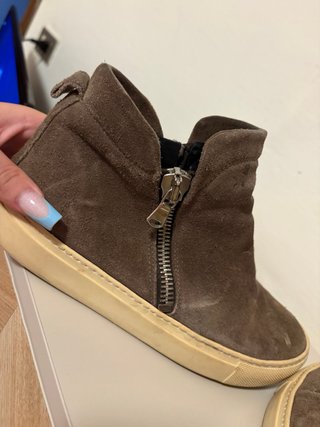 Stivaletti donna in pelle marrone