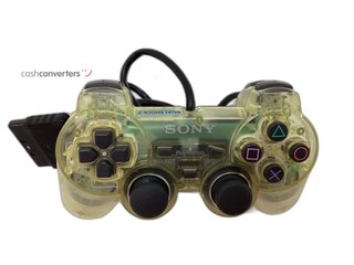 mando ps1 sony dualshock transparente