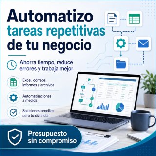 Automatizo tareas repetitivas de tu negocio