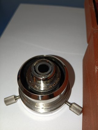 Condensatore e obiettivo Campo Oscuro Leitz Wetzlar