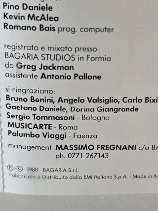 Pino Daniele - Le Vie del Signore Sono Finite - MC