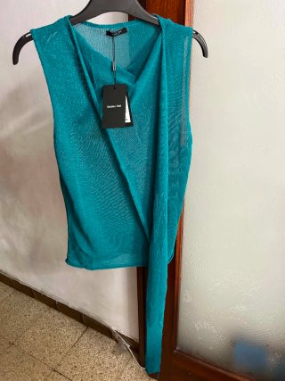 Top Massimo Dutti Teal XS