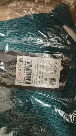 Top Massimo Dutti Teal XS