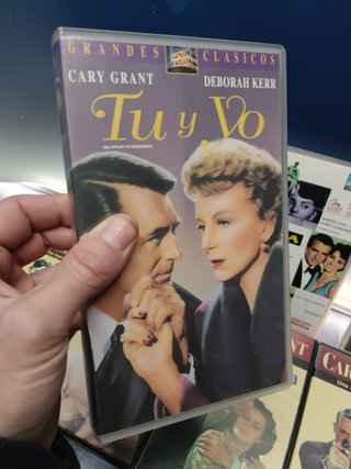 8 vhs, Películas de Cary Grant + foto del actor enmarcada