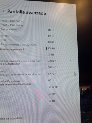 Monitor Acer IPS 23.8 144Hz (viene sin el brazo)