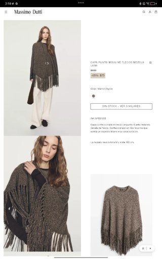 Capa punto Massimo Dutti M