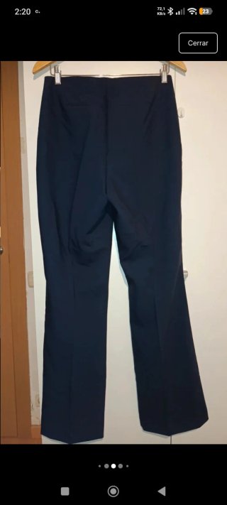 Pantalón pinza Soaked negro talla M