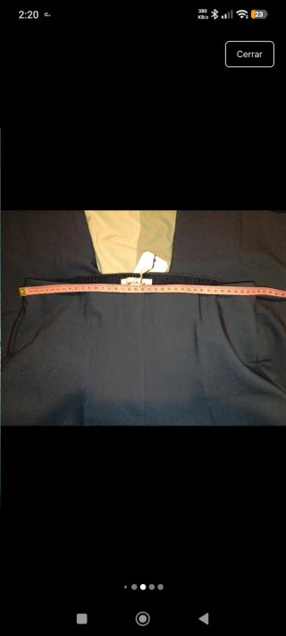 Pantalón pinza Soaked negro talla M