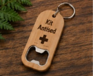 Llavero Abridor Madera Personalizado Láser Regalo