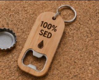 Llavero Abridor Madera Personalizado Láser Regalo