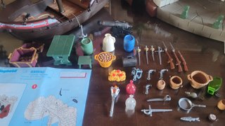 Playmobil Faro, Barco Pirata y Fuerte Inglés