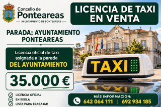 Se vende licencia de taxi número 10