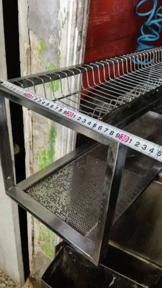 Estante escurreplatos acero inoxidable 160x30