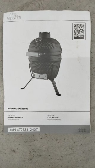 Barbacoa Kamado Negra Cerámica