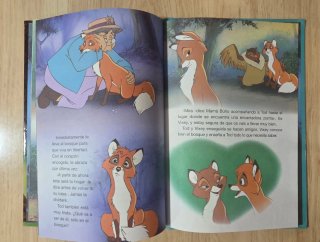 Clásico cuento Disney. "Tod y Toby". Salvat.