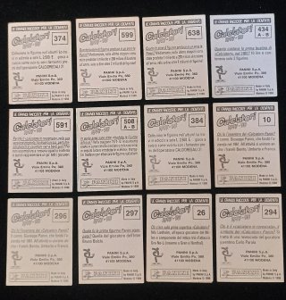 Lotto 23 Scudetti PaniniCalciatori 97-98 Originali