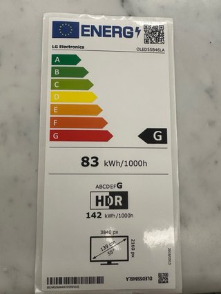 TV 55 LG OLED 4K Smart TV WiFi HDR