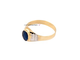 sello oro 18k con piedra con espinela