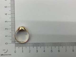anillo oro 18k con piedra con circonita