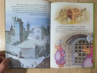 Clásico cuento Disney. "Robin Hood y Juan". Salvat
