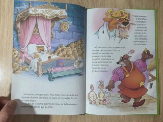 Clásico cuento Disney. "Robin Hood y Juan". Salvat