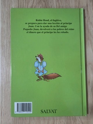 Clásico cuento Disney. "Robin Hood y Juan". Salvat