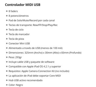 Controlador MIDI KORG nanoKONTROL2 Negro