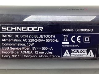 barra sonido schneider sc300snd
