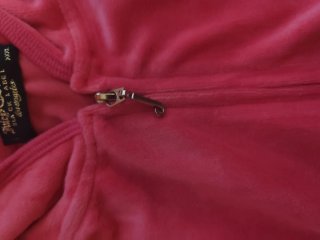 Conjunto Juicy Couture Rosa Neón Strass Y2K Fucsia