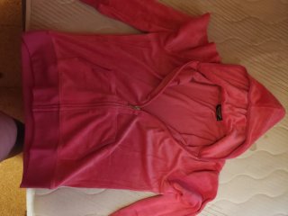 Conjunto Juicy Couture Rosa Neón Strass Y2K Fucsia