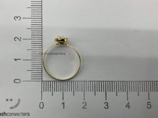 anillo oro 18k con piedra con circonita
