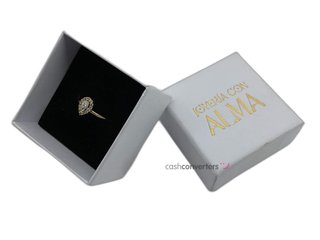 anillo oro 18k con piedra con circonita