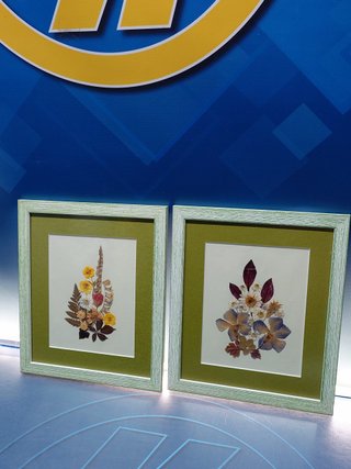 2 Cuadros Arte Floral Vintage