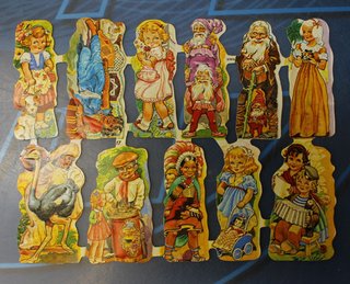 5 Antiguas láminas de cromos Sima. Troquelados y con relieve. Nº 3, 6, 7, 14, 17.