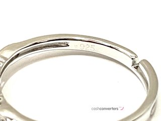 anillo plata 925mm con piedra con circonita t. 14 (17,2 mm)