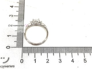 anillo plata 925mm con piedra con circonita t. 14 (17,2 mm)