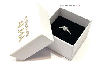 anillo plata 925mm con piedra con circonita t. 14 (17,2 mm)