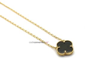 gargantilla oro 18k con piedra con onix 21cm