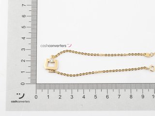 pulsera oro 18k con piedra con circonita