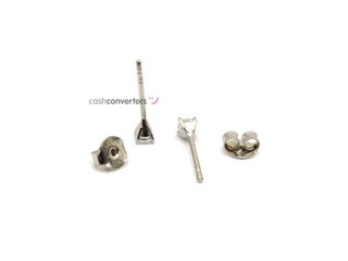 pendientes oro 18k con piedra con circonita